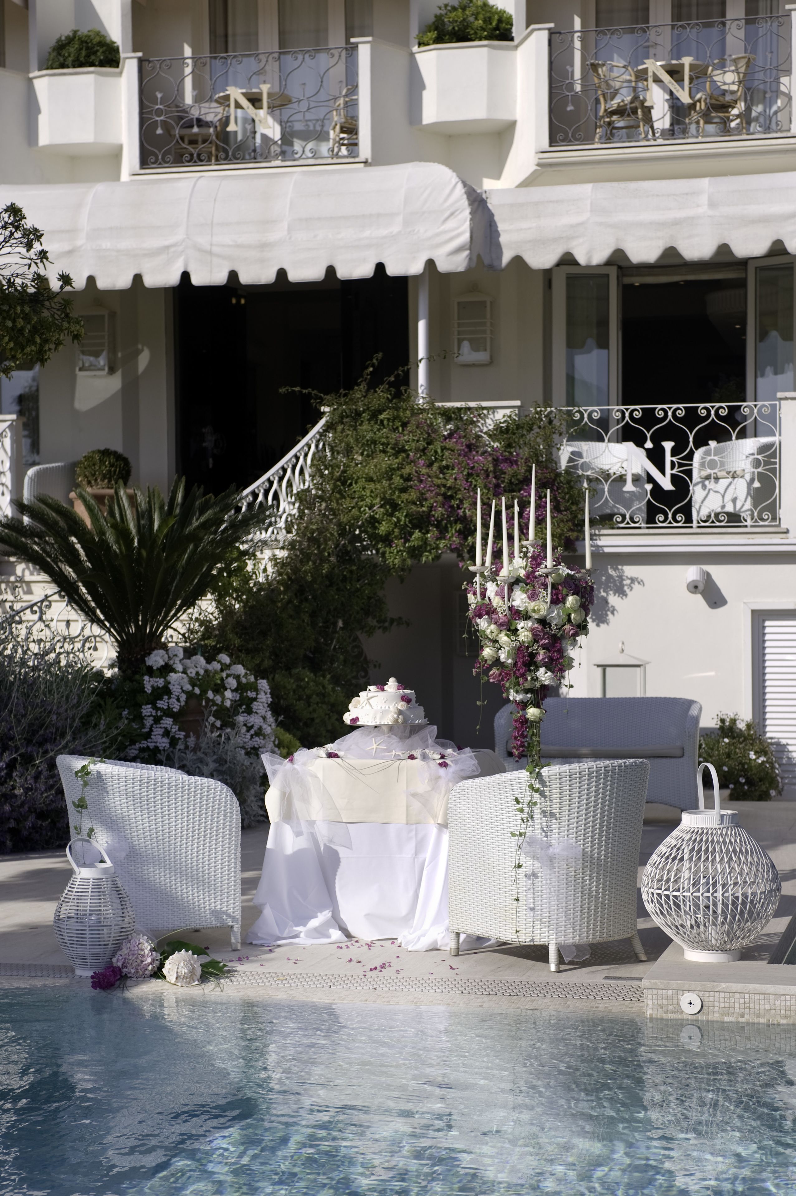 outdoor wedding area