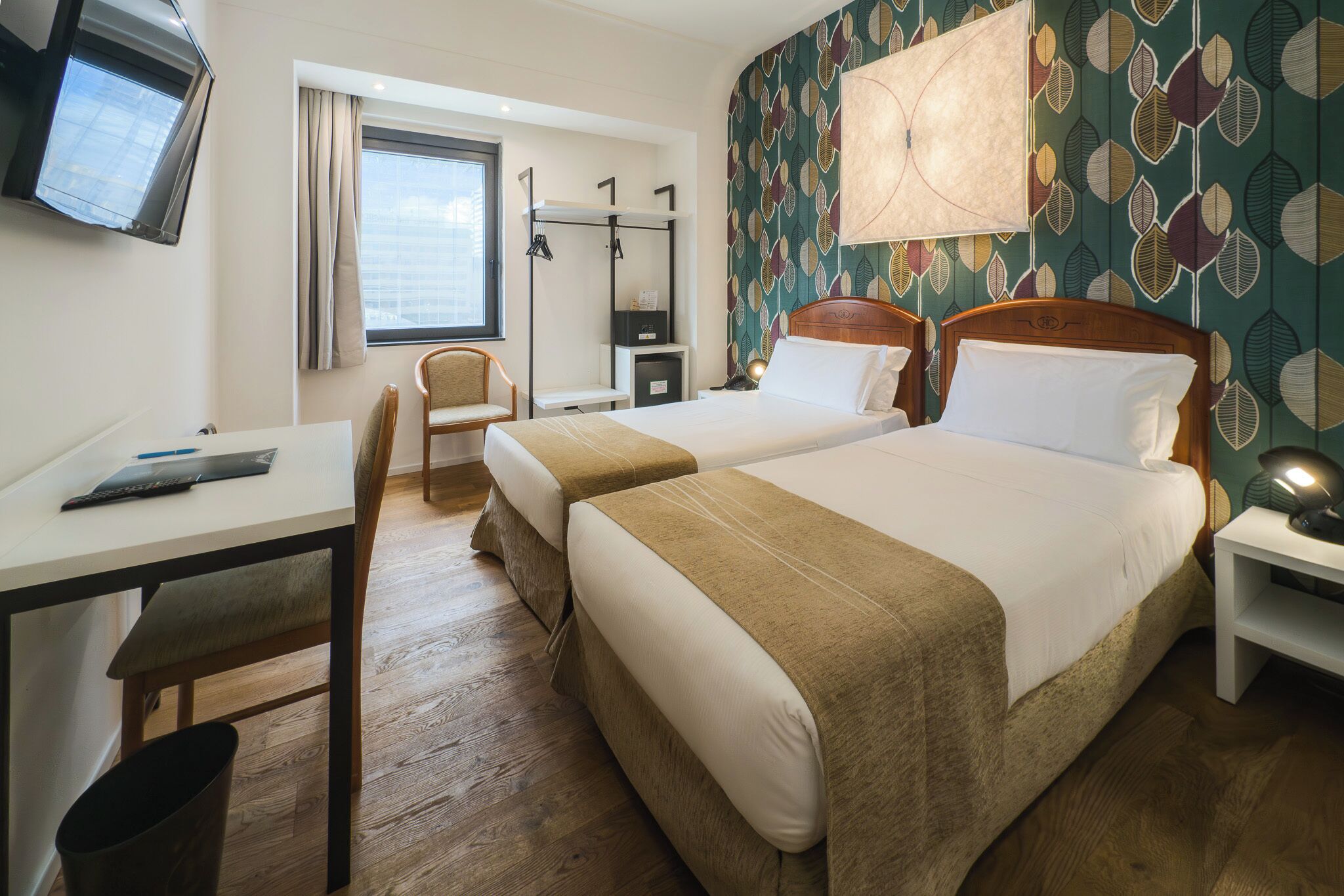 double or twin room | premium bedding, in-room safe, desk, blackout curtains