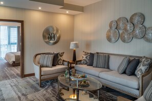 Presidential Suite, 1 King Bed, Non Smoking, City View | 1 bedroom, premium bedding, Tempur-Pedic beds, minibar - Landmark Amman Hotel & Conference Center (Amman)
