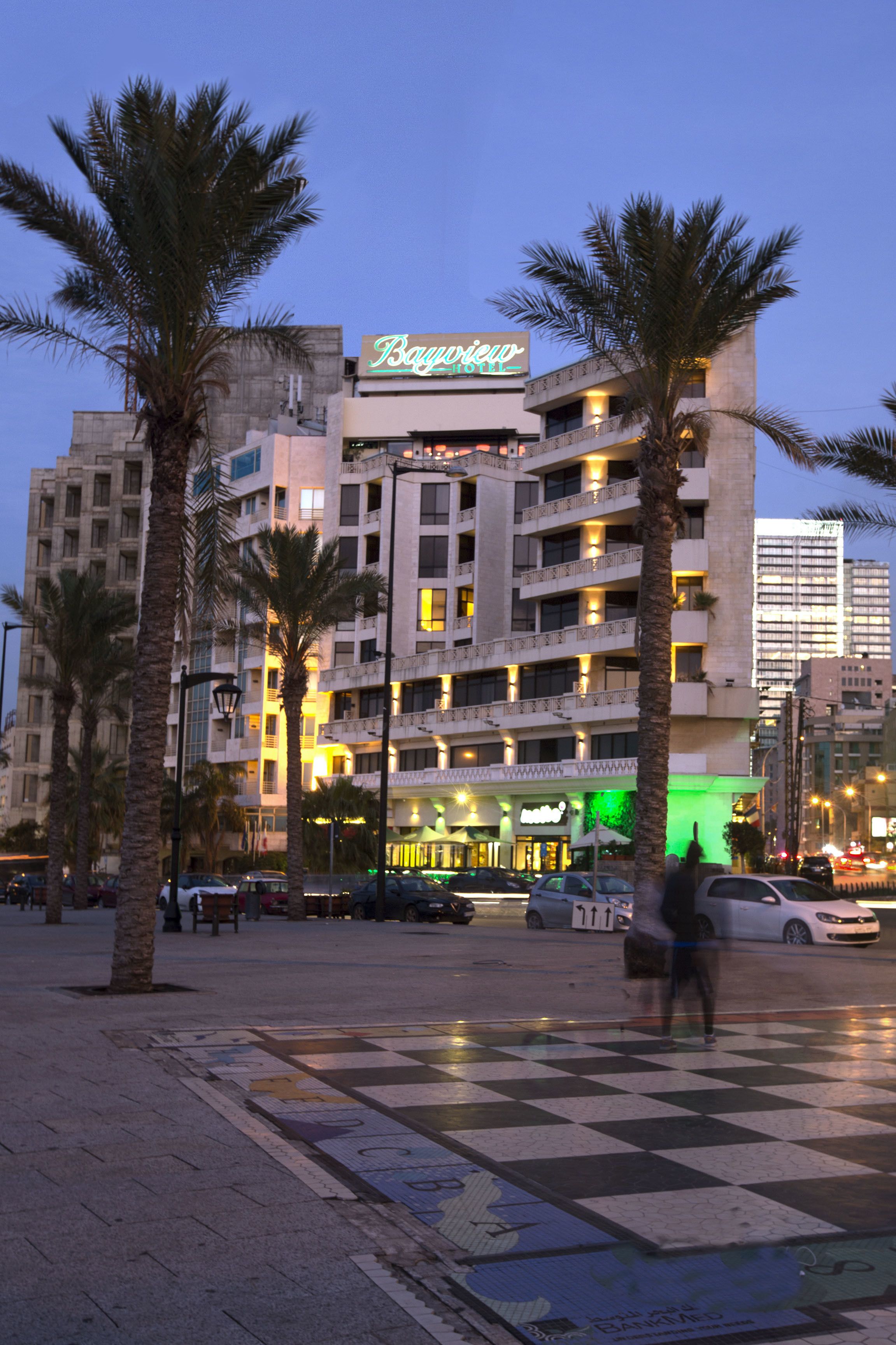 front of property – evening/night