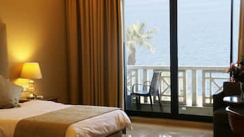 Deluxe Double or Twin Room Sea View | 1 habitación, sábanas de algodón egipcio y ropa de cama de alta calidad