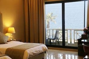 Deluxe Double or Twin Room Sea View | 1 makuuhuone, egyptinpuuvillaiset lakanat, ylelliset vuodevaatteet
