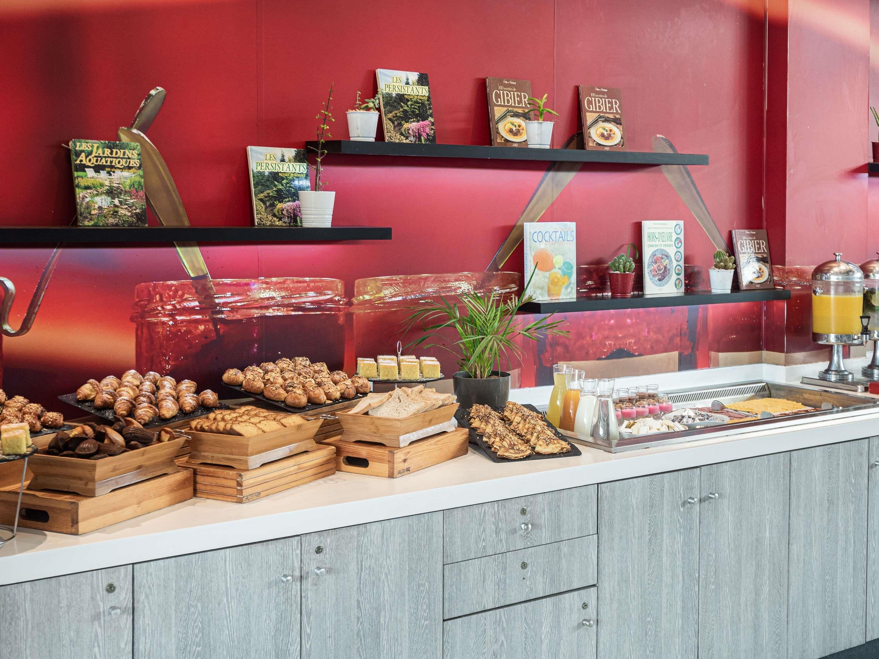 Colazione a buffet, servita tutte le mattine (65 MAD a persona) 