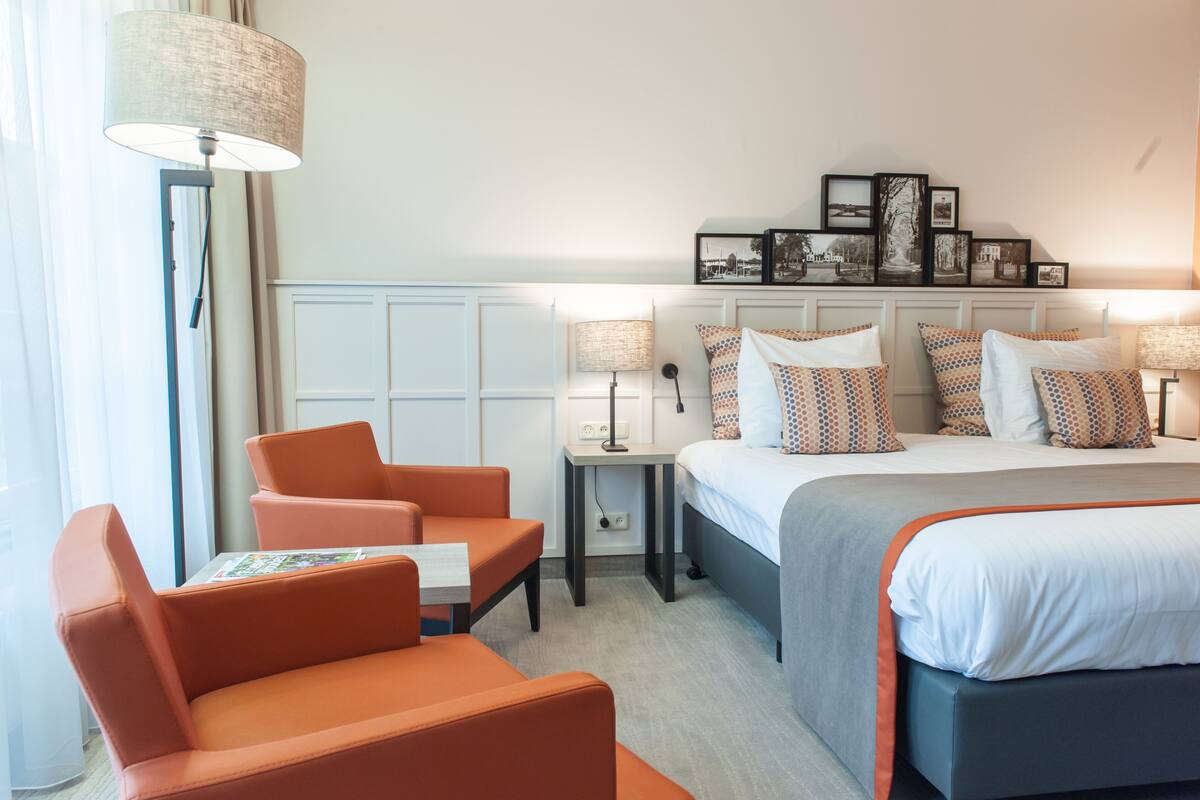 deluxe double room | 1 bedroom, premium bedding, minibar, in-room safe