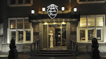 Front of property – evening/night