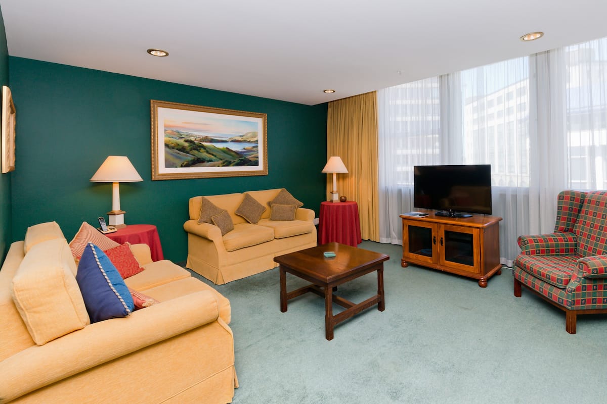 premium bedding, desk, iron/ironing board, free cots/infant beds