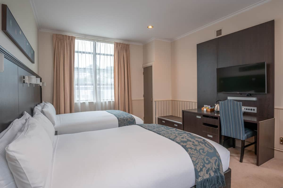 Standard Room, 2 Double Beds | Premium bedding, minibar, desk, iron/ironing board