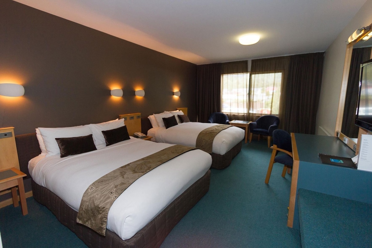 Desk, iron/ironing board, free cots/infant beds, free WiFi