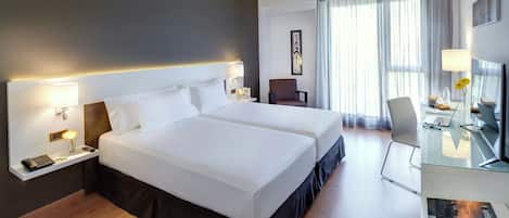 Down comforters, minibar, in-room safe, desk