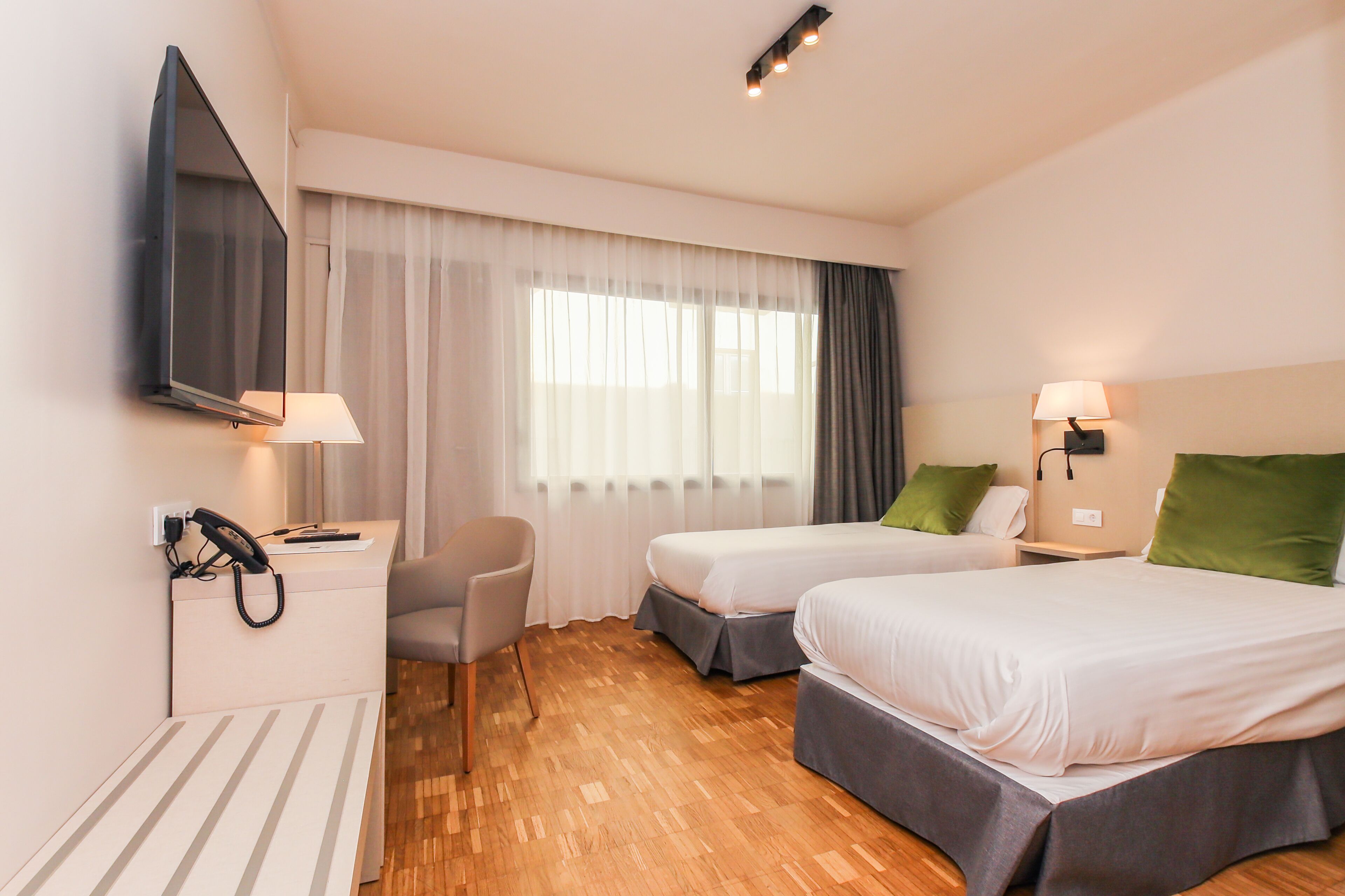 In-room safe, desk, laptop workspace, blackout drapes