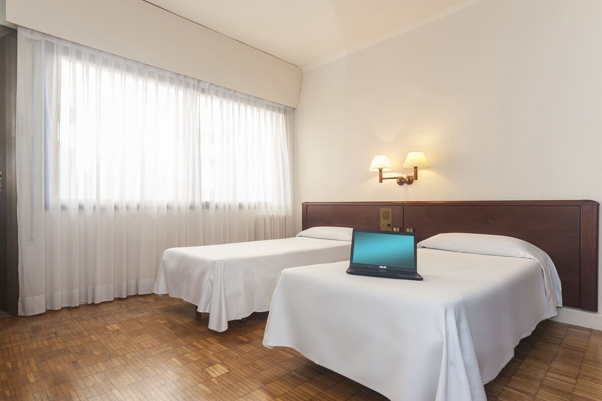 In-room safe, desk, laptop workspace, blackout drapes