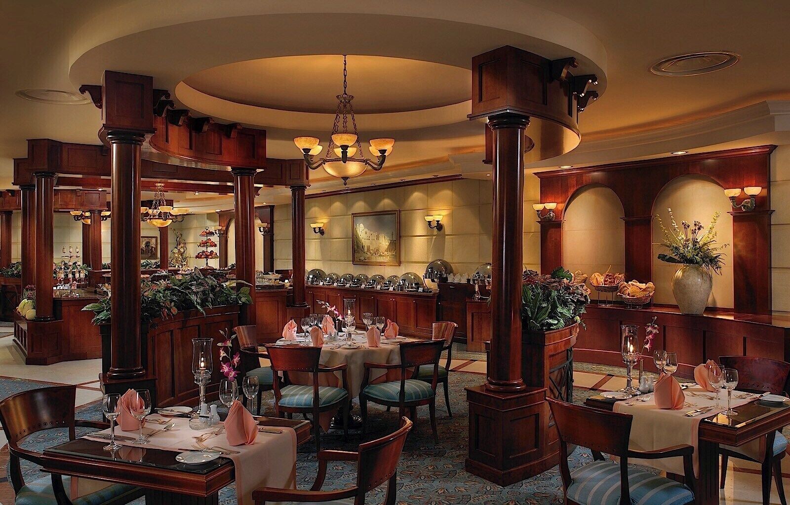 3 restaurants, breakfast, lunch, dinner served; middle eastern cuisine