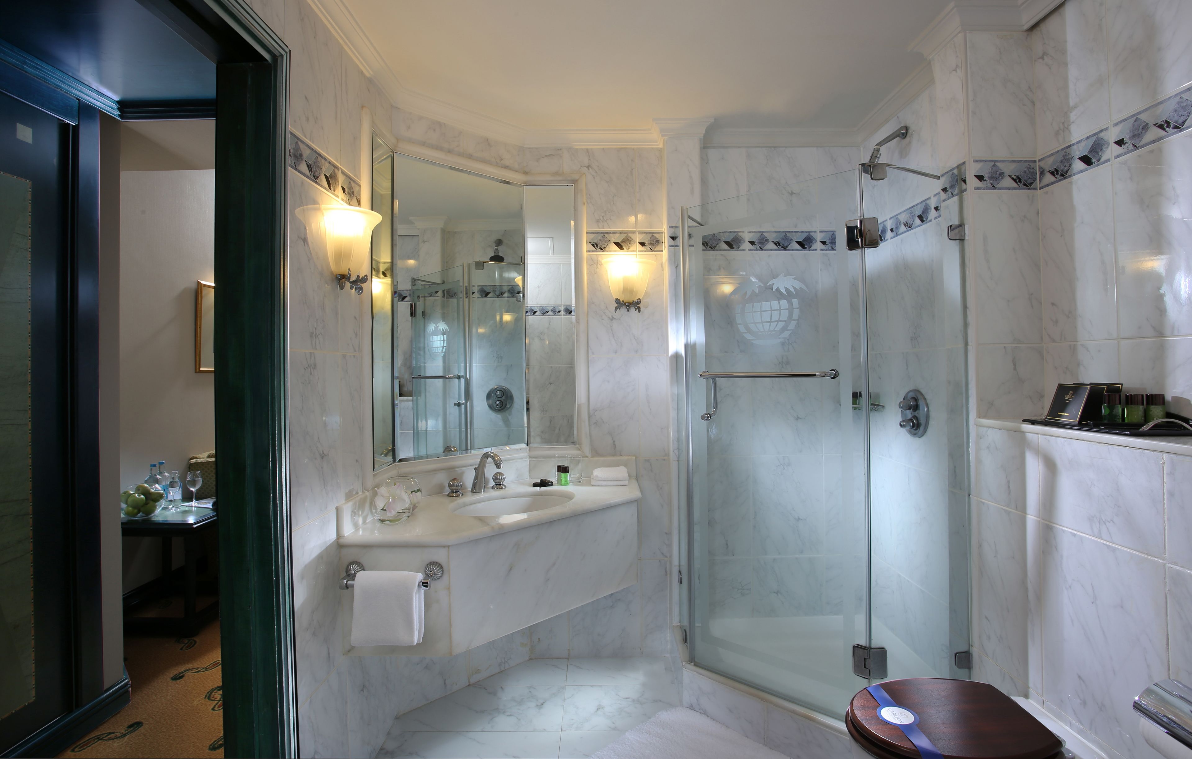 bathtub, designer toiletries, hair dryer, dressing gowns