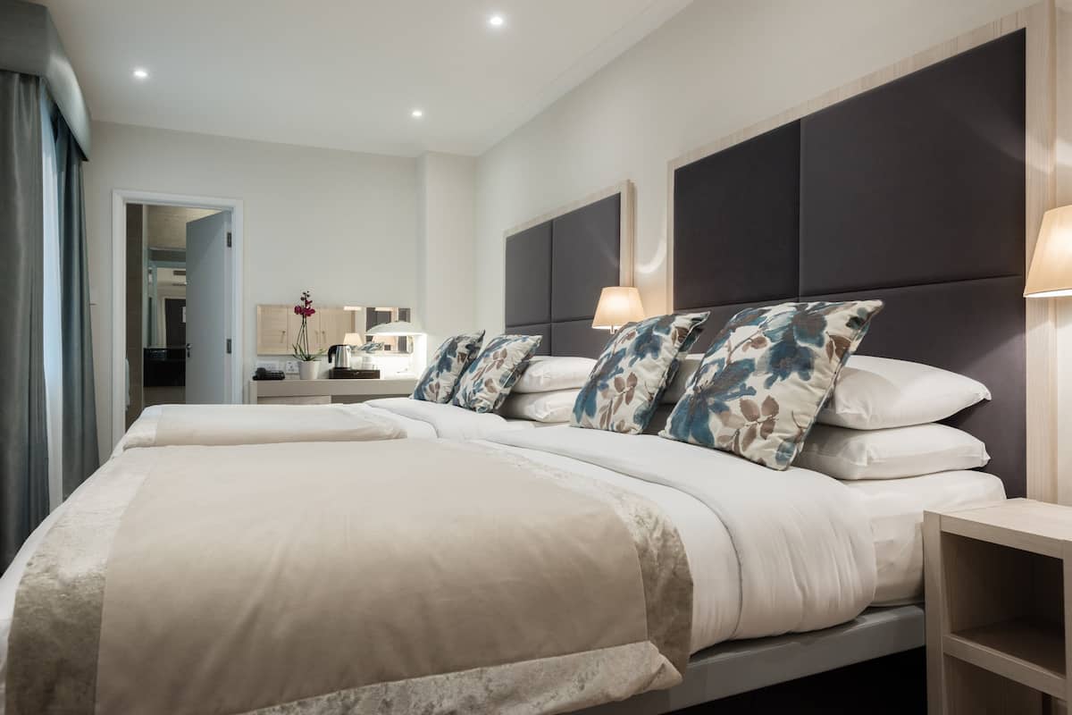 Family Double Room | Hypo-allergenic bedding, in-room safe, iron/ironing board, free WiFi