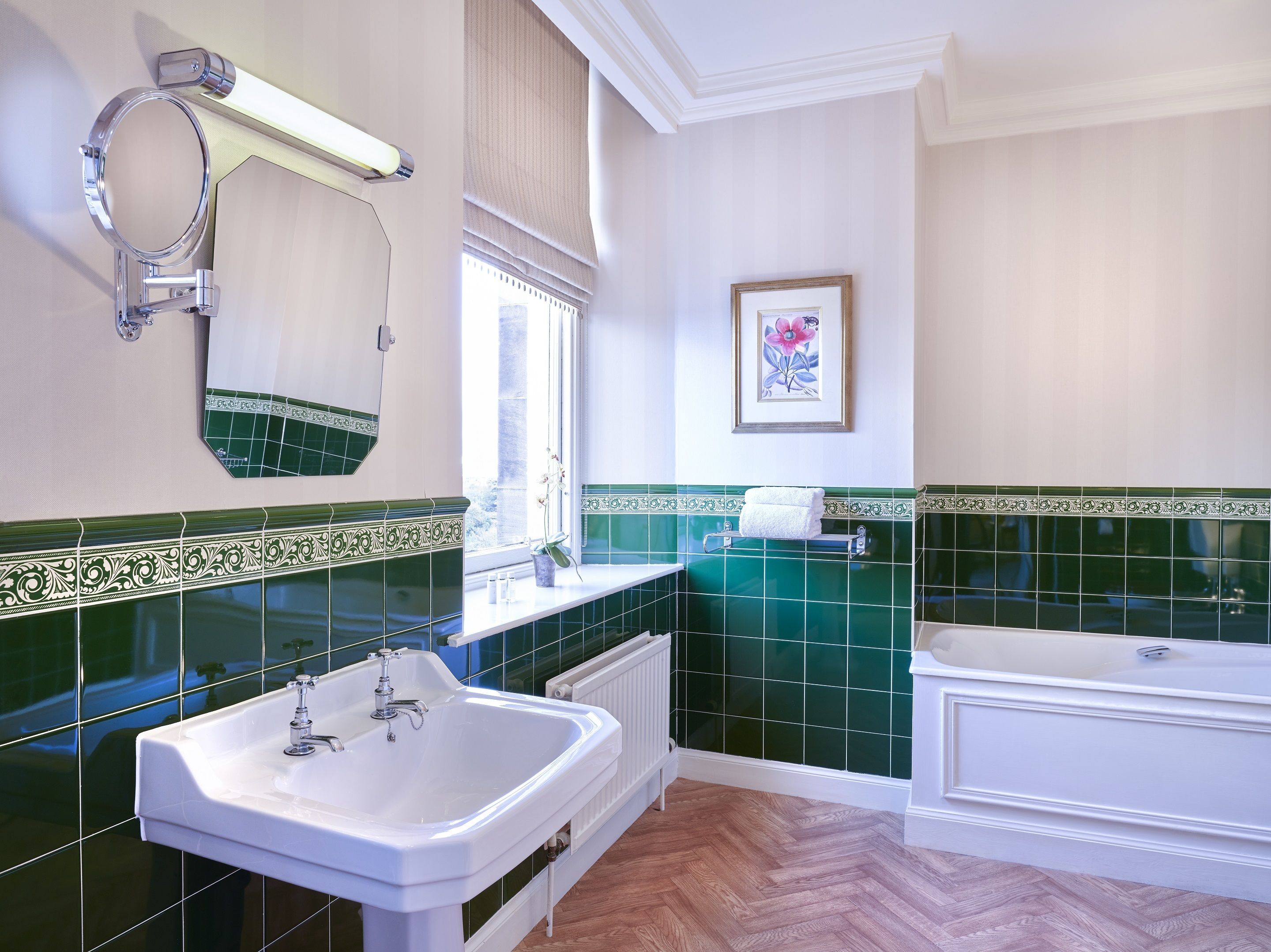 separate bathtub and shower, eco-friendly toiletries, hair dryer, bidet