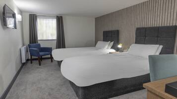 標準客房, 2 張單人床, 非吸煙房 | 書桌、熨斗/熨衣板、免費無線上網、床單