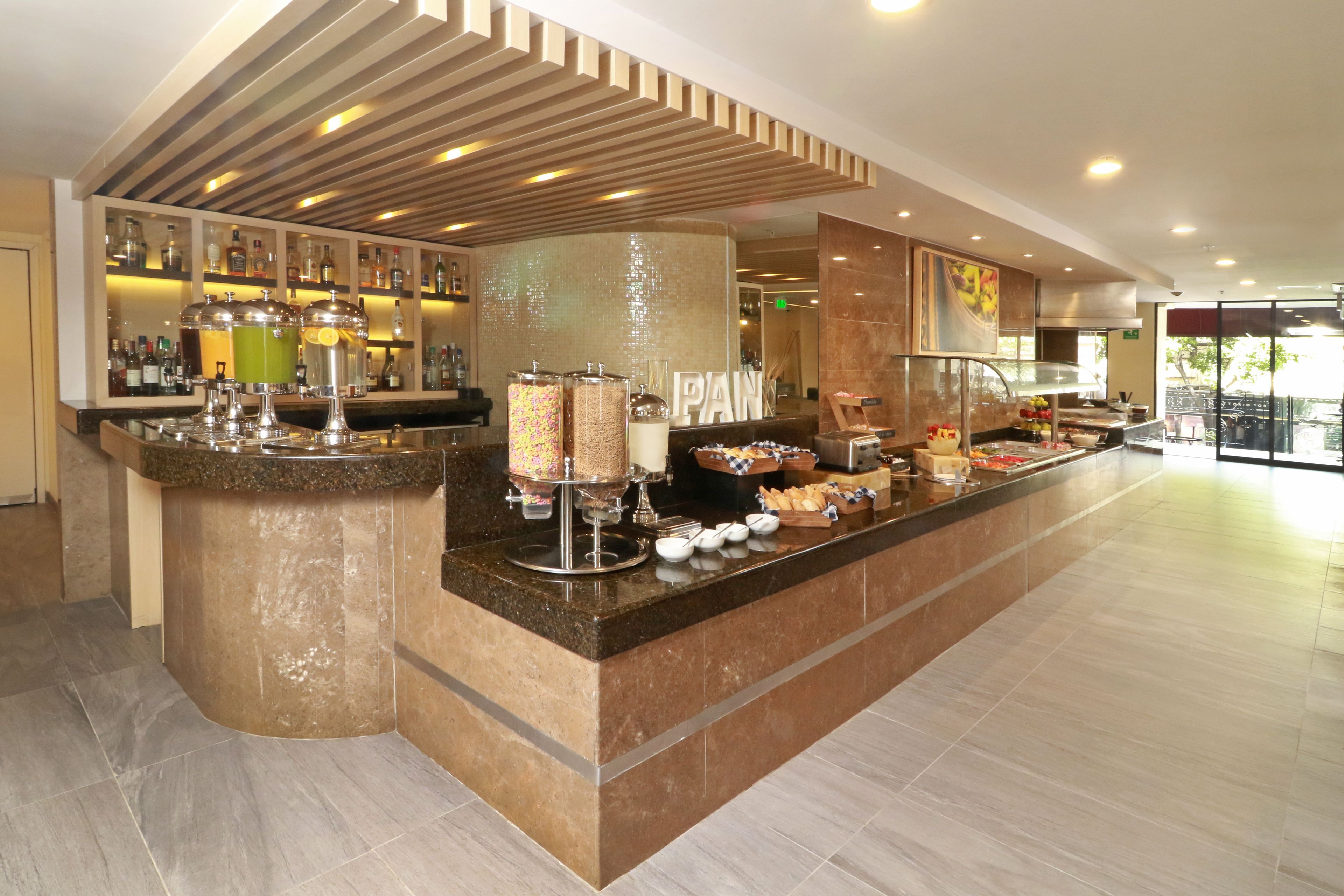 Daily buffet breakfast (MXN 270.00 per person)