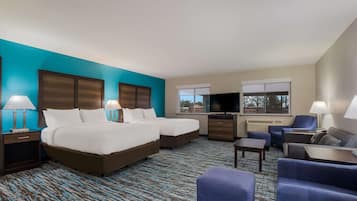 Suite, Multiple Beds, Non Smoking | In-room safe, desk, iron/ironing board, free cribs/infant beds
