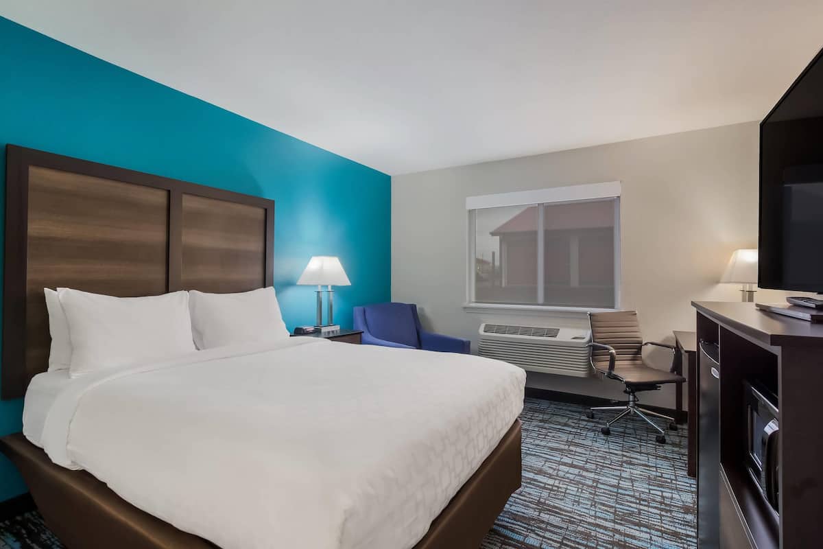 Standard Room, 1 Queen Bed, Non Smoking | In-room safe, desk, iron/ironing board, cribs (free)