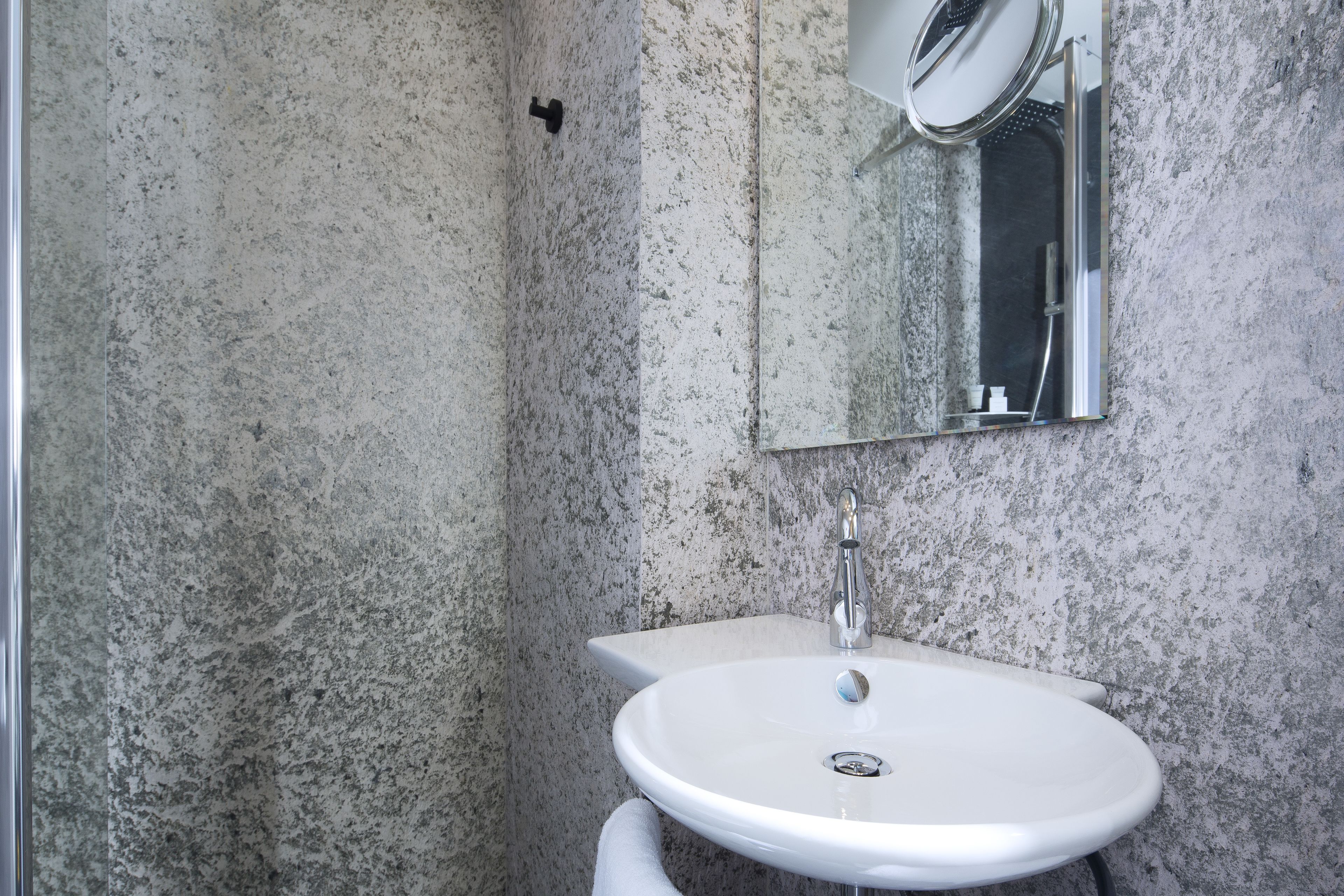 free toiletries, hair dryer, towels