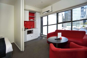 One Bedroom Apartment with Sofa Bed, Balcony, City View | 1 bedroom, iron/ironing board, free WiFi, bed sheets