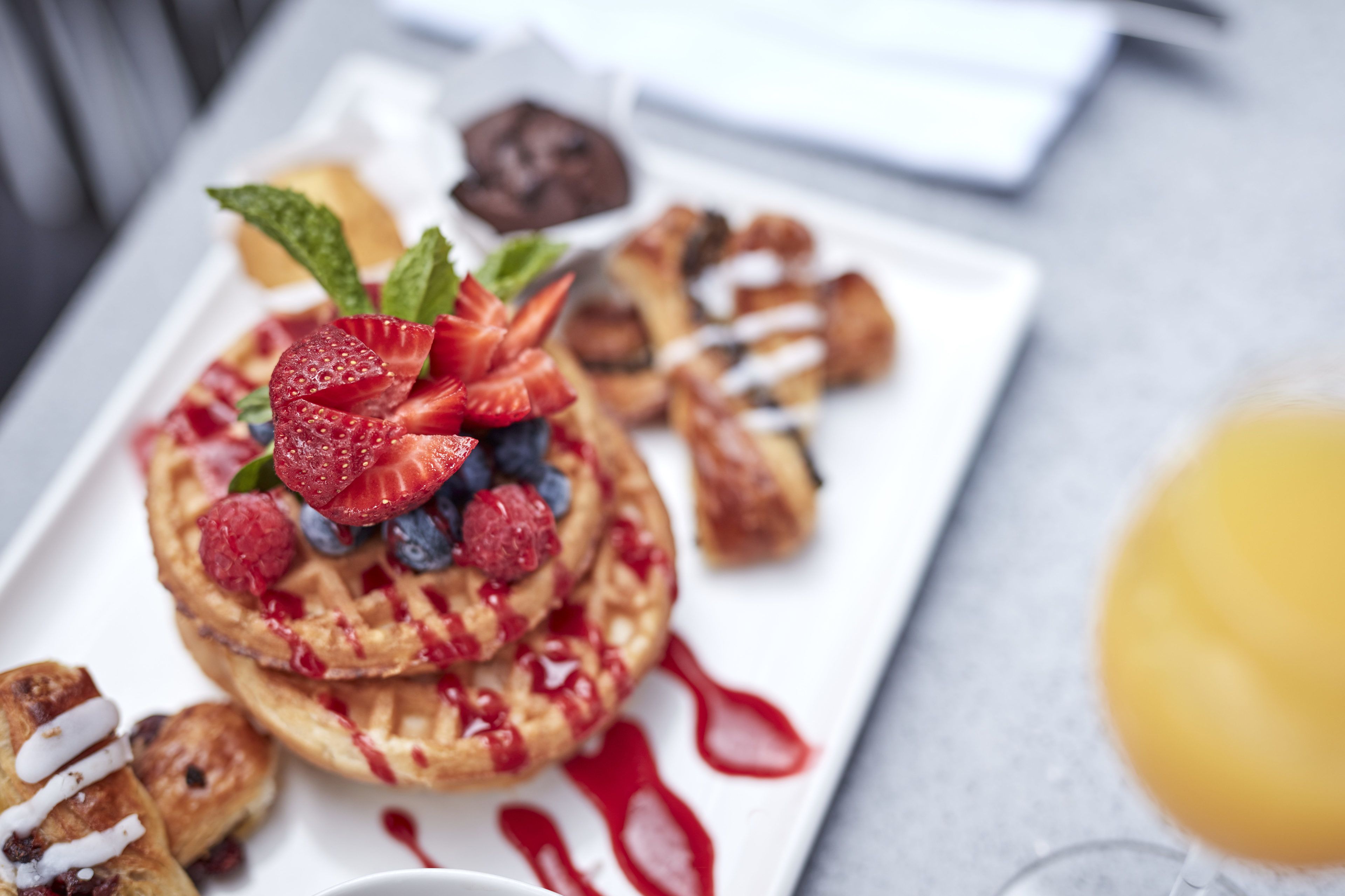 daily buffet breakfast (aud 37 per person)