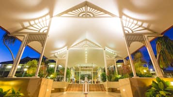 Front of property – evening/night