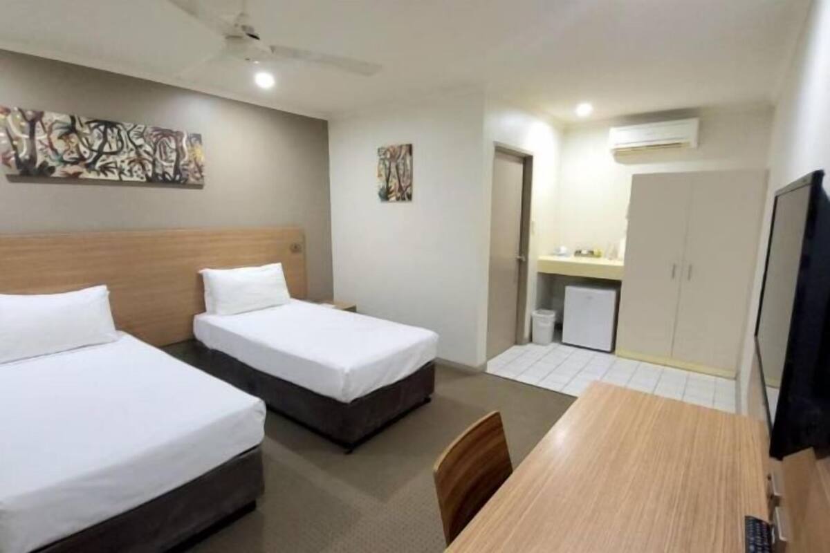 In-room safe, desk, iron/ironing board, WiFi (free)