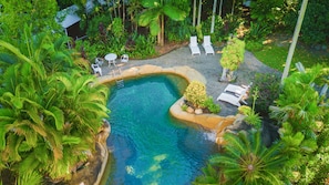 3 outdoor pools, open 8:00 AM to 8:00 PM, pool umbrellas, sun loungers