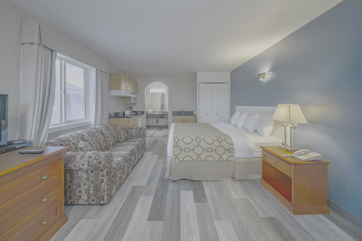 Suite, 1 King Bed, Non Smoking | Iron/ironing board, free WiFi