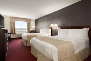 Upgraded, Standard Room, 2 Queen Beds | Pillowtop beds, desk, blackout drapes, iron/ironing board