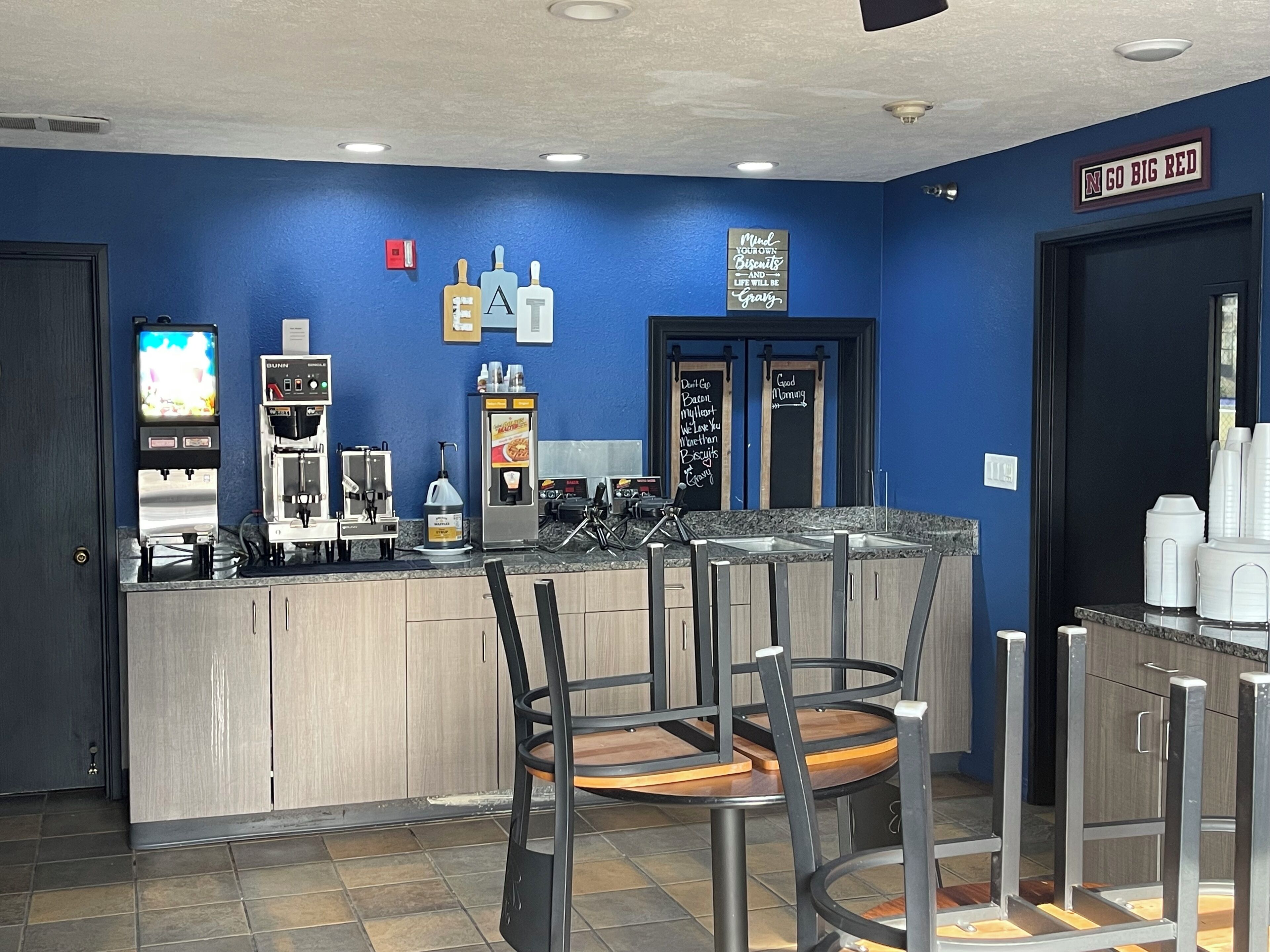 Desayuno de autoservicio incluido todos los días