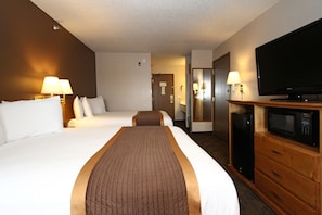 Superior Room, Multiple Beds | Desk, laptop workspace, blackout drapes, iron/ironing board