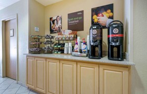 Free daily on-the-go breakfast 