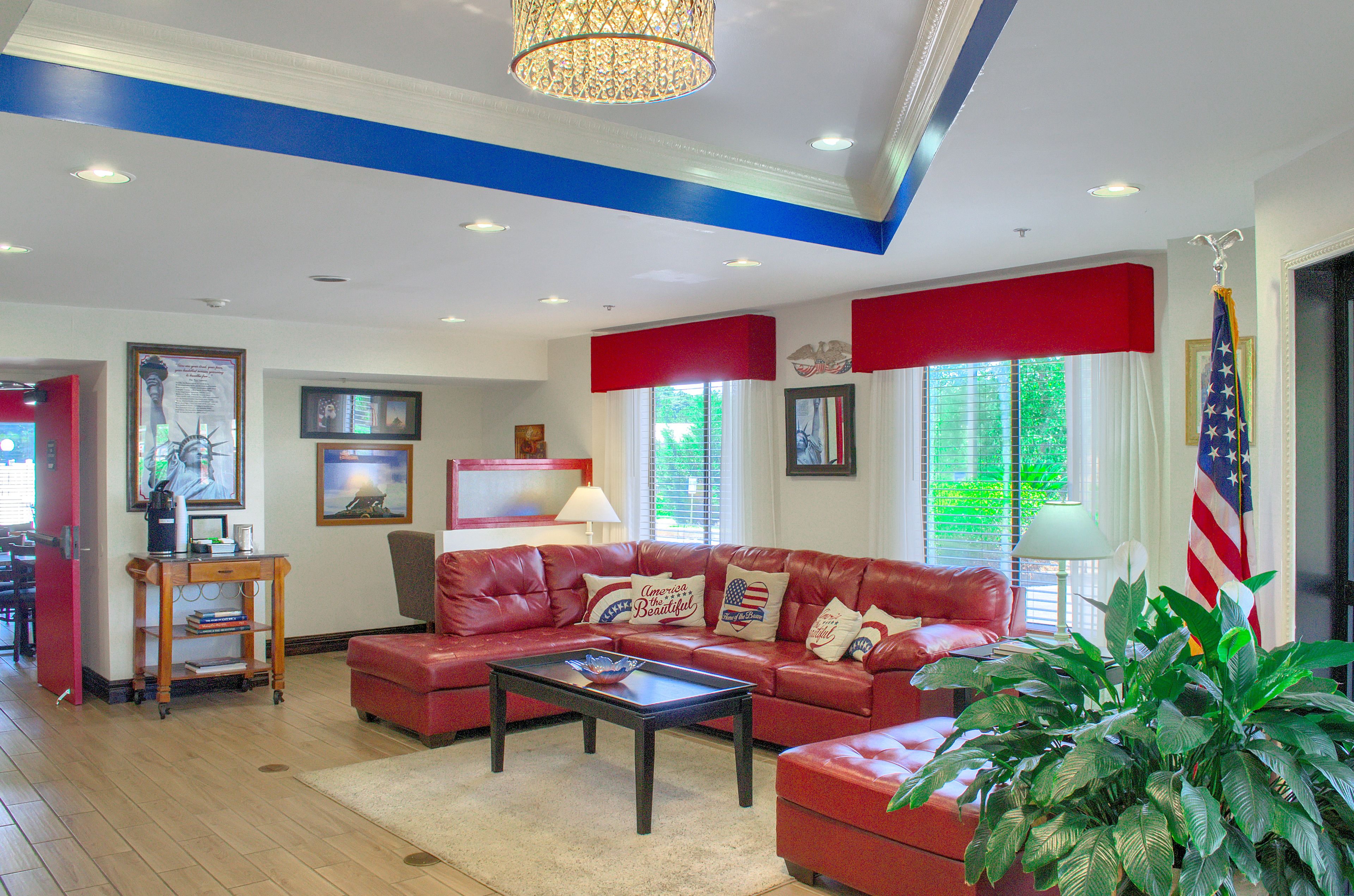 Sala de estar en el lobby