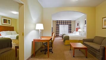 Hypo-allergenic bedding, in-room safe, desk, iron/ironing board