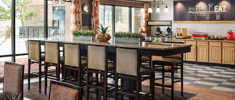 Free daily buffet breakfast