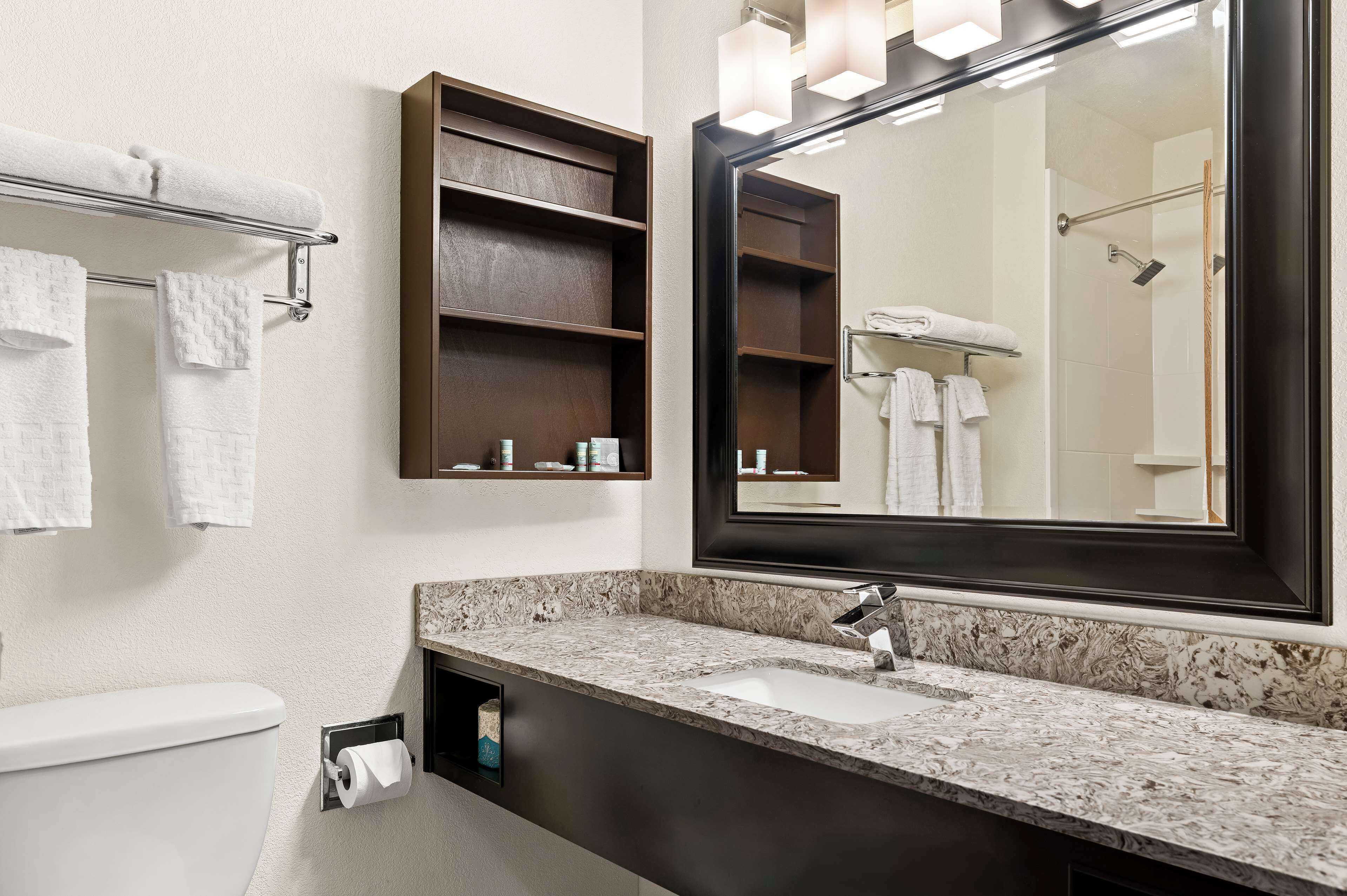 Free toiletries, hair dryer, towels