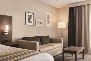 1 bedroom, desk, blackout curtains, soundproofing