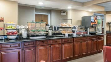 Free daily buffet breakfast