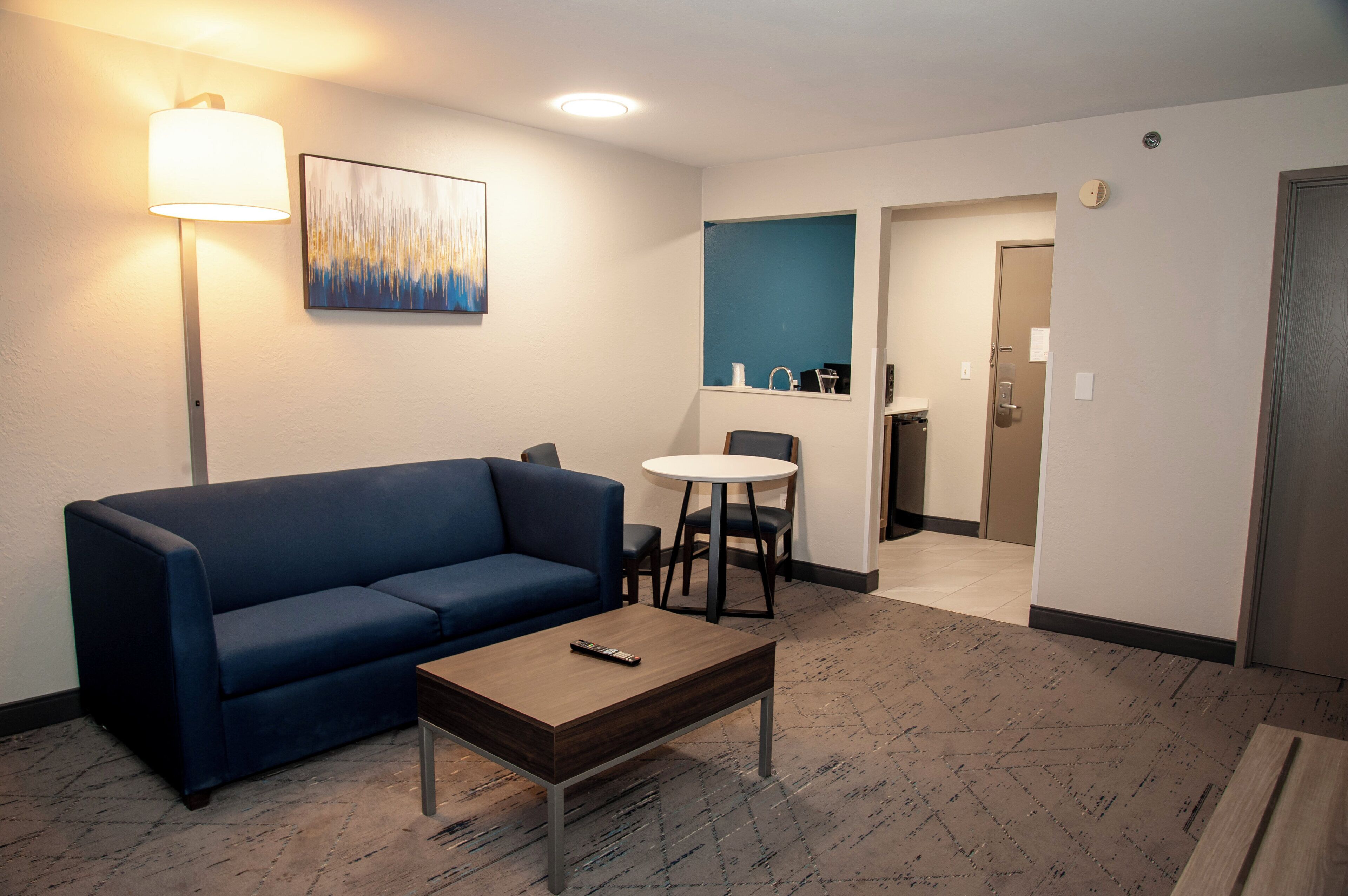 1 bedroom, desk, laptop workspace, iron/ironing board