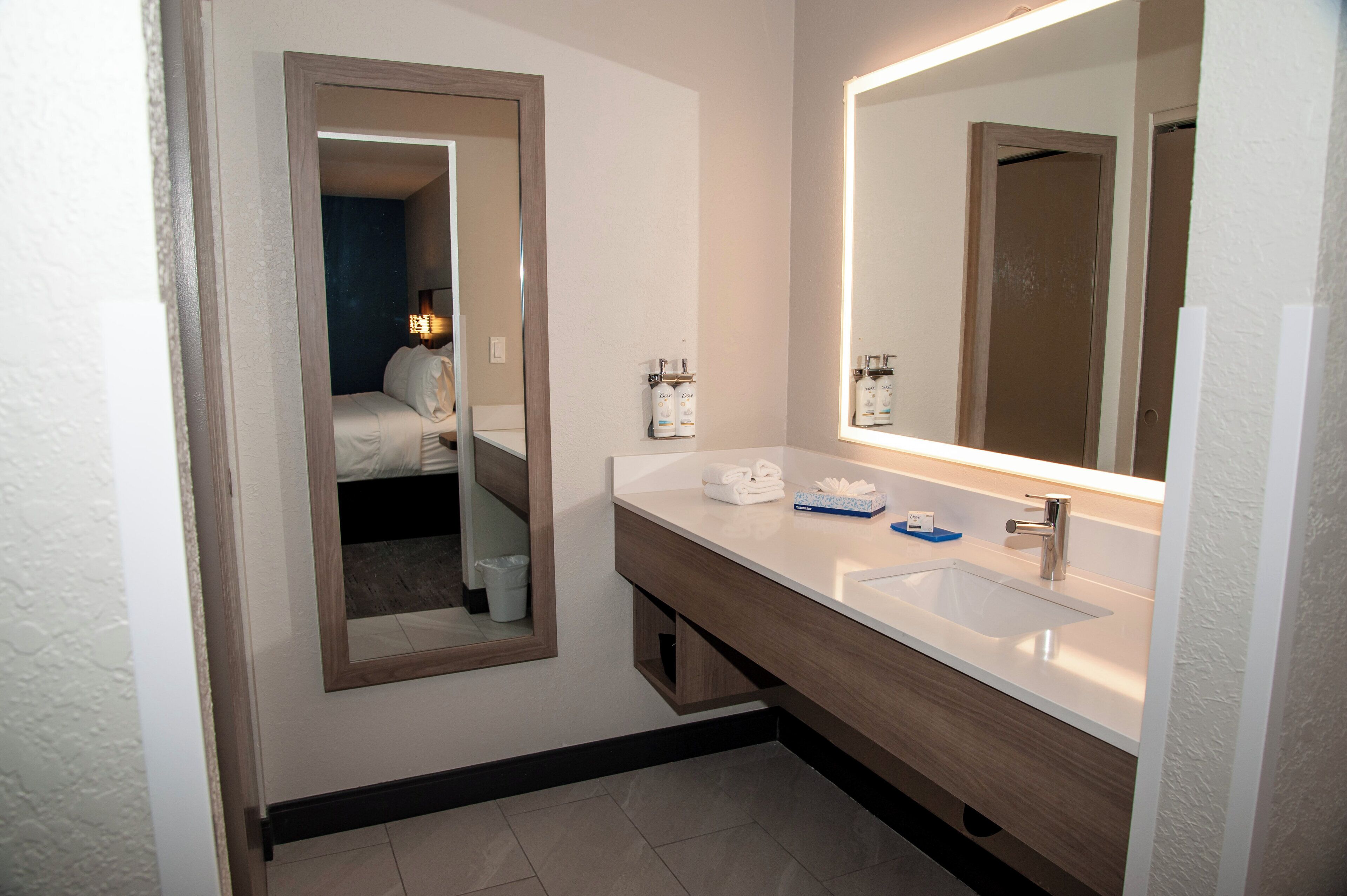 1 bedroom, desk, laptop workspace, iron/ironing board