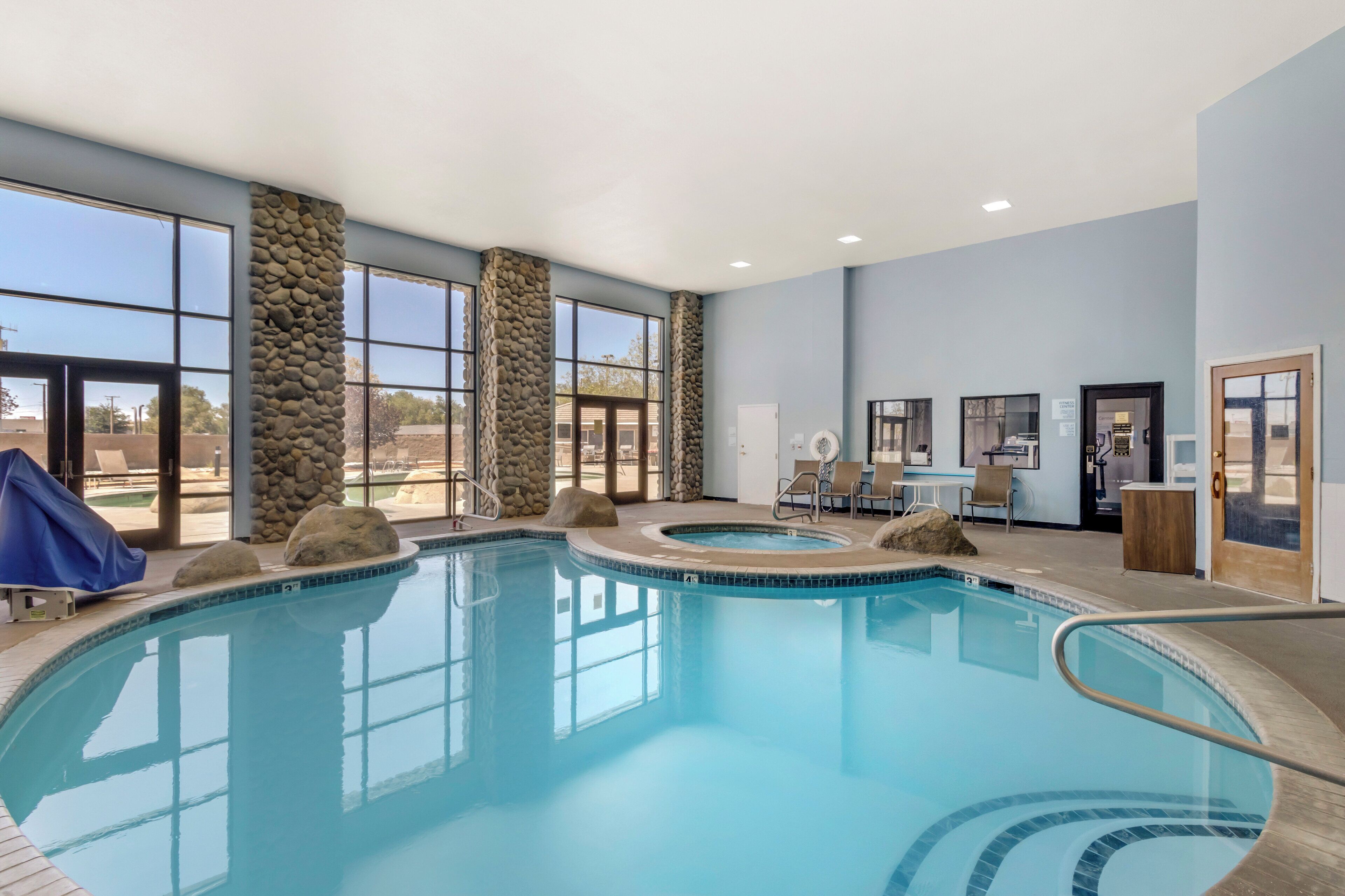 indoor pool, outdoor pool