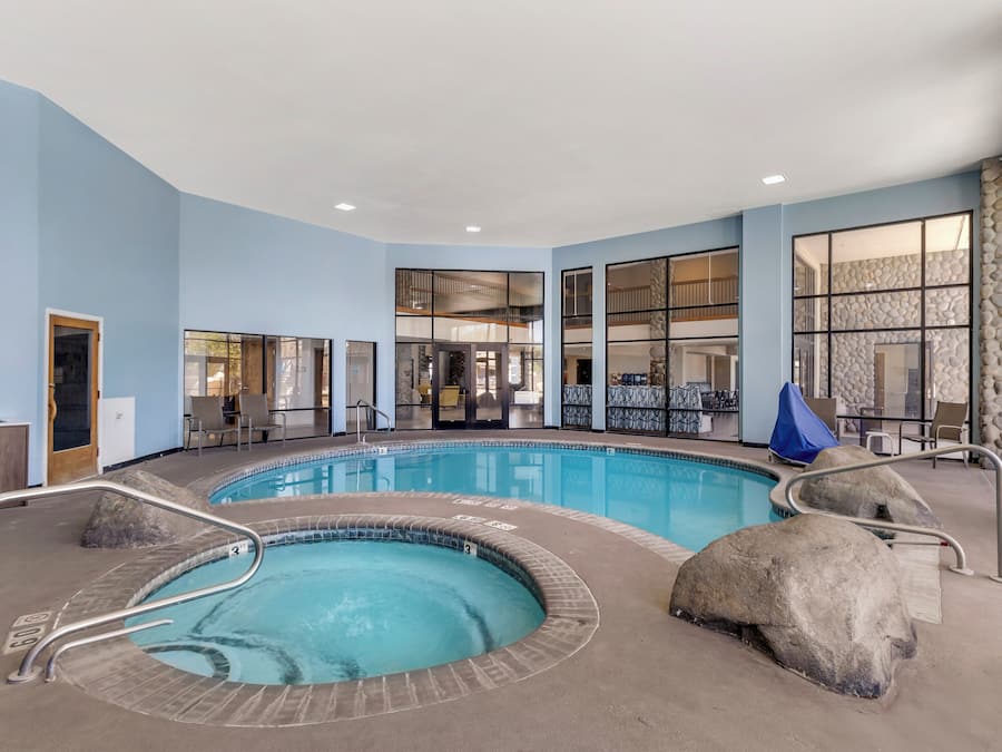 Indoor pool, outdoor pool