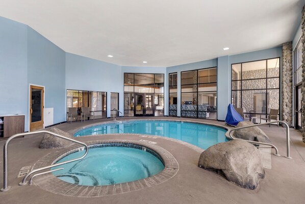 Indoor pool, outdoor pool