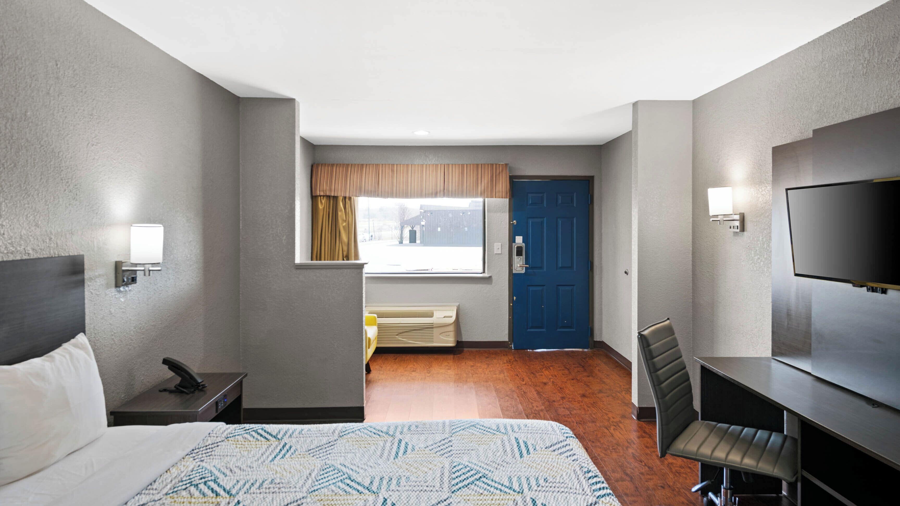 Skrivebord, strygejern/strygebræt, gratis Wi-Fi, sengetøj