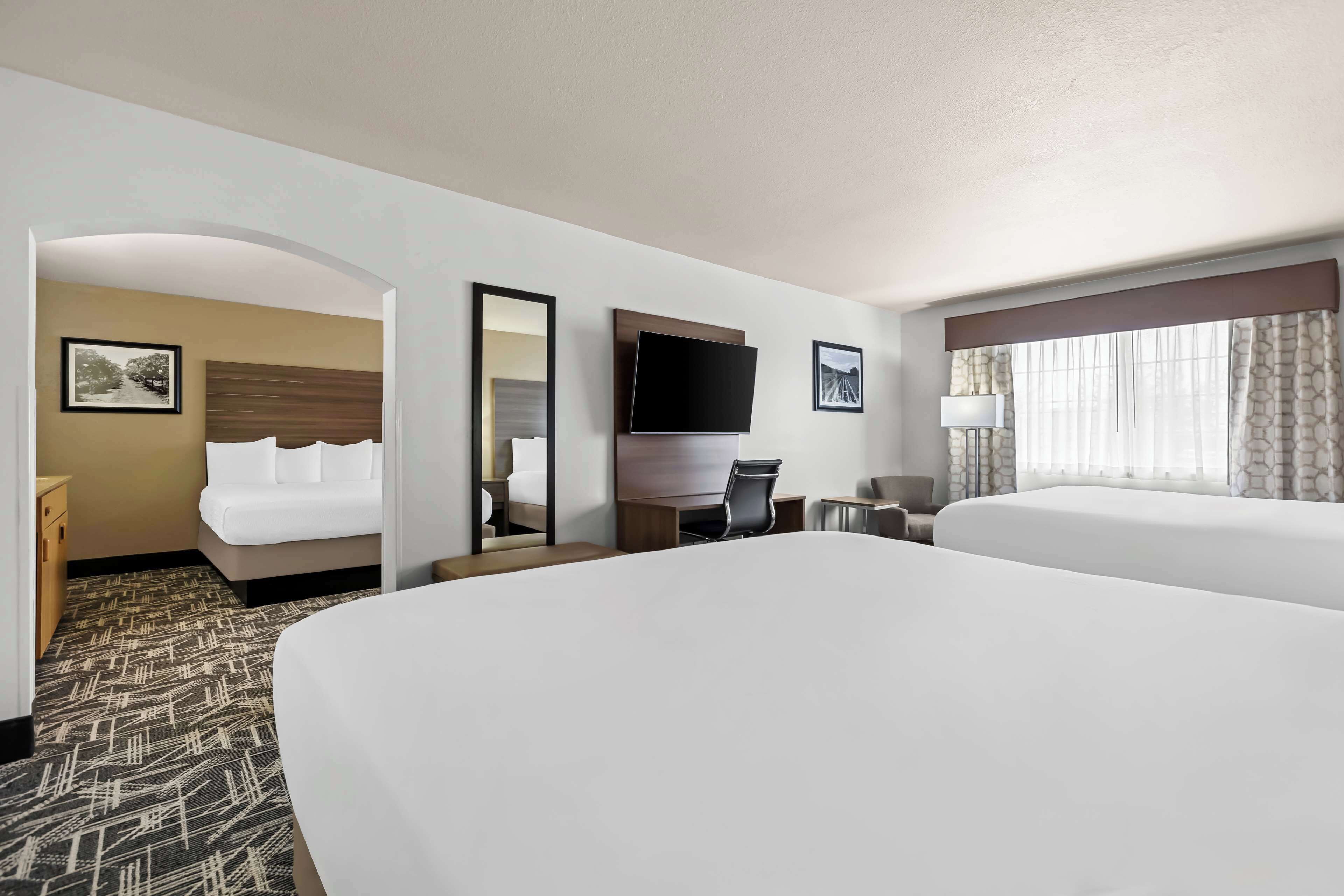 executive suite, multiple beds, non smoking (larger room) | premium bedding, individually decorated, individually furnished, desk