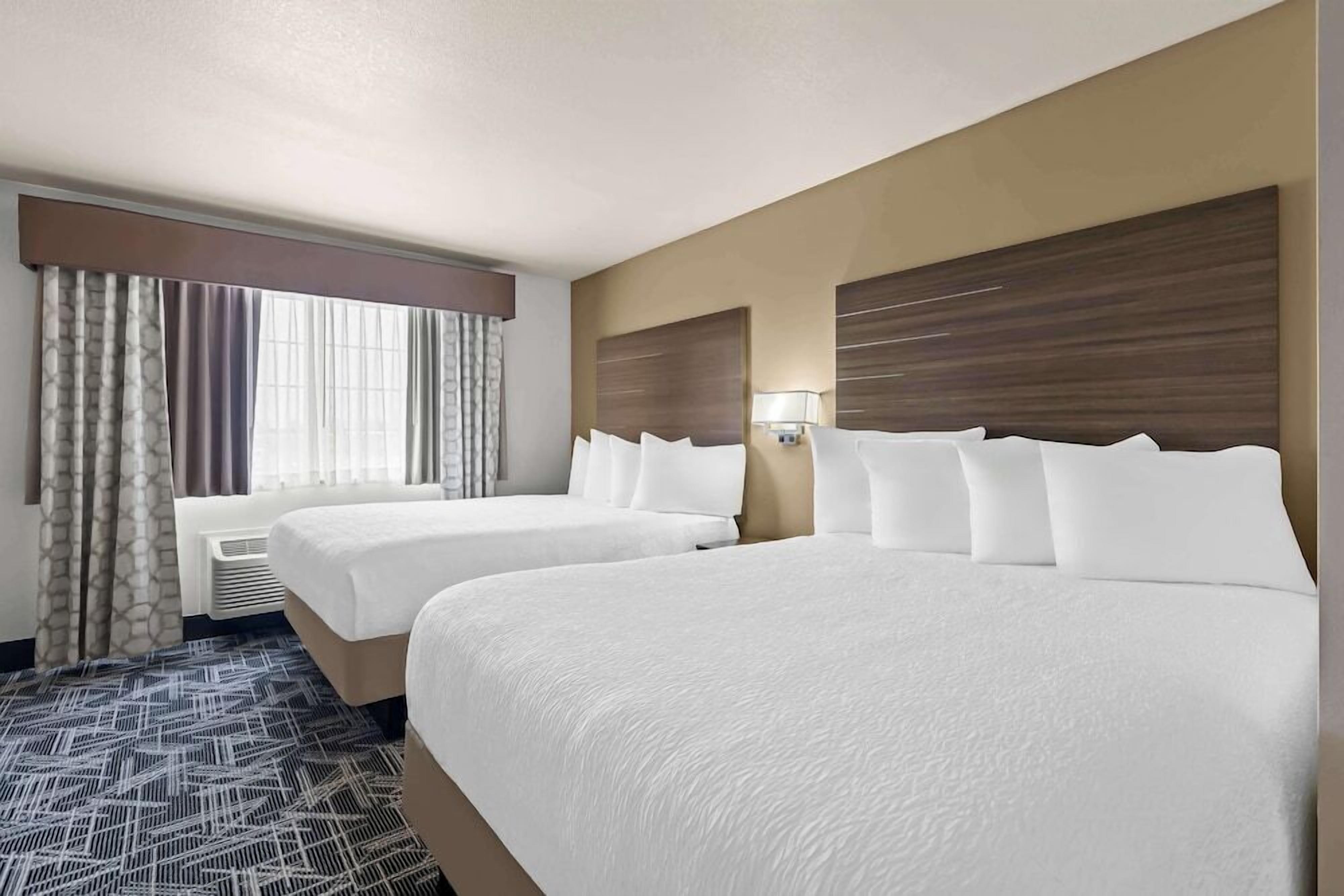 Premium bedding, pillowtop beds, individually decorated