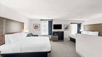 Suite, Multiple Beds, Non Smoking | Pillowtop beds, blackout drapes, iron/ironing board, rollaway beds