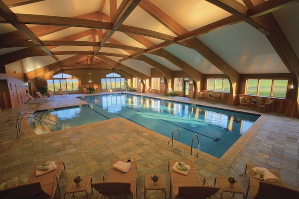Indoor pool, seasonal outdoor pool